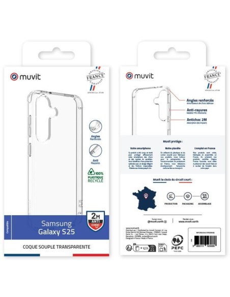 COQUE TRANSPARENTE RECYCLEE SAMSUNG GALAXY S25