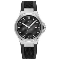 Montre 1977 Arsène Cadran Noir Bracelet FKM Noir