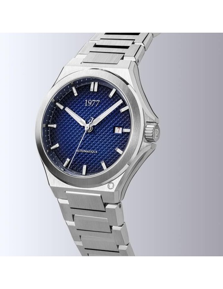 Montre 1977 Arsène Cadran Bleu Bracelet Acier