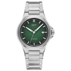 Montre 1977 Arsène Cadran Vert Bracelet Acier