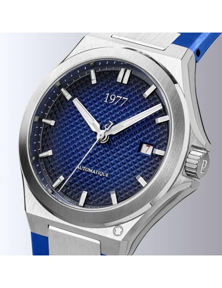 Montre 1977 Arsène Cadran Bleu Bracelet FKM Bleu