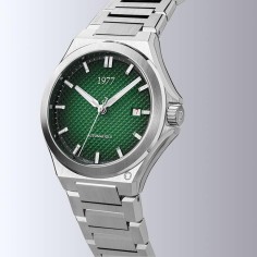 Montre 1977 Arsène Cadran Vert Bracelet Acier 2