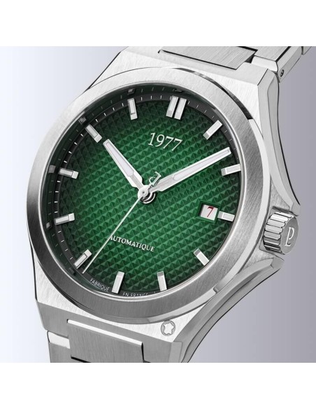 Montre 1977 Arsène Cadran Vert Bracelet Acier
