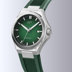 Montre 1977 Arsène Cadran Vert Bracelet FKM Vert 2