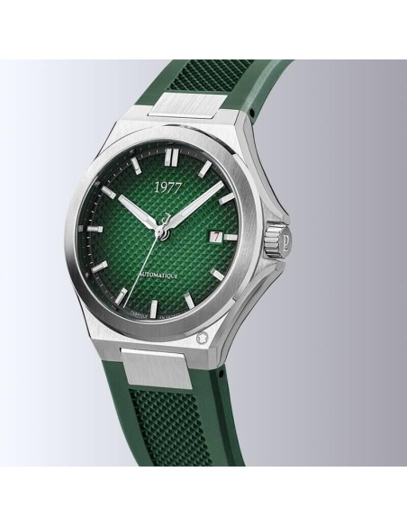 Montre 1977 Arsène Cadran Vert Bracelet FKM Vert