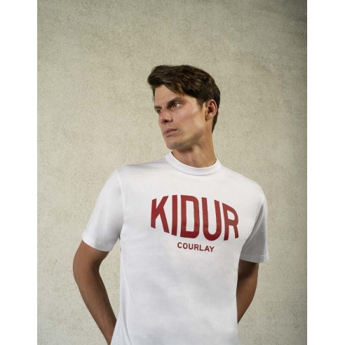 T-SHIRT LOUIS BLANC COURLAY ROUGE