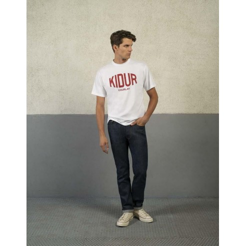 T-SHIRT LOUIS BLANC COURLAY ROUGE