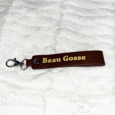 Porte-clés Message Beau Gosse - Ebène