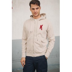 Sweat à Capuche Amande Broderie 2