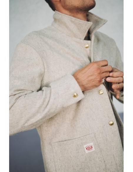 MANTEAU LAINE G.S Galet