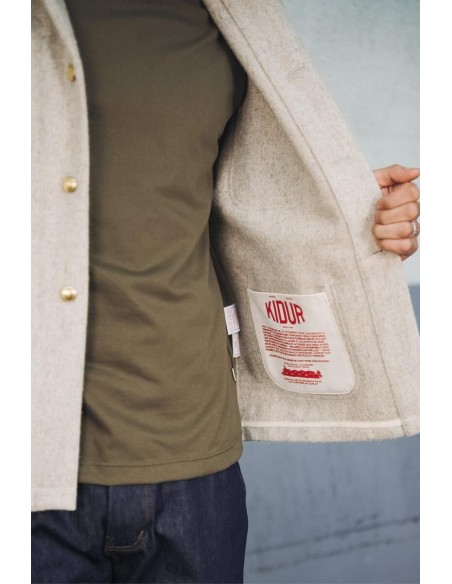 MANTEAU LAINE G.S Galet