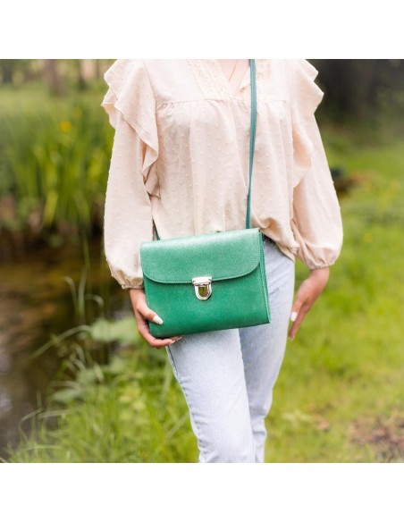 Sac Royal en cuir Pailleté Brin d'Herbe