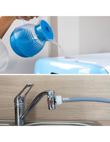 Bob lave-vaisselle Pack Toutes Options | Blanc & Bleu Glacier