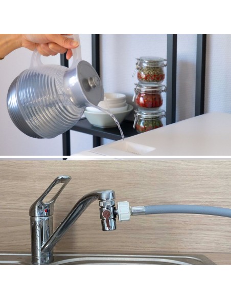 Bob lave-vaisselle Pack Toutes Options | Blanc & Bleu Glacier