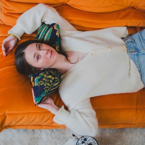 Coussin repose tête et de décoration · ƩPICUR Diane | Petits Cadors