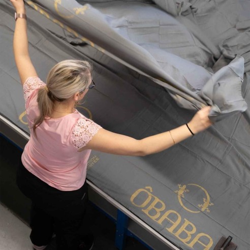 SALVADOR Santorin | Coussin de plage | Petits Cadors x Obaba