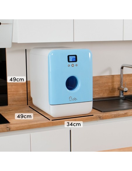 Bob lave-vaisselle Pack Toutes Options | Blanc & Bleu Glacier