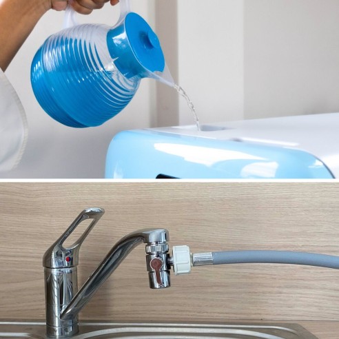 Bob lave-vaisselle Pack Toutes Options | Blanc & Bleu Glacier