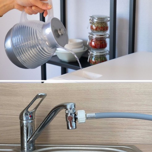 Bob lave-vaisselle Pack Toutes Options | Blanc & Bleu Glacier