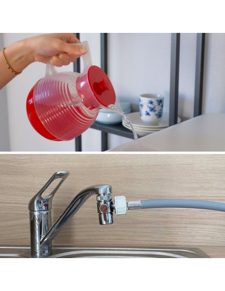 Bob lave-vaisselle Pack Toutes Options | Blanc & Bleu Glacier