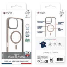 COQUE MAGSAFE 2M MAT FROST BEIGE IPHONE 16 PRO MAX 2