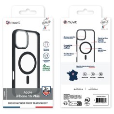 COQUE MAGSAFE 2M MAT FROST NOIR IPHONE 16 PLUS 2