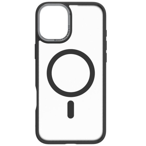 COQUE MAGSAFE 2M MAT FROST NOIR IPHONE 16 PLUS