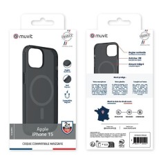 COQUE MAGSAFE 2M TRANSLUCIDE NOIR IPHONE 15 2