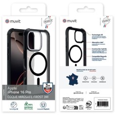 COQUE MAGSAFE 3M MAT FROST NOIR IPHONE 16 PRO 2