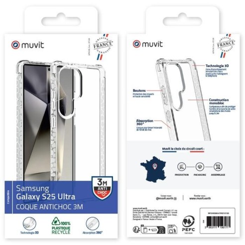 COQUE TRANSPARENTE 3M SAMSUNG GALAXY S25 ULTRA