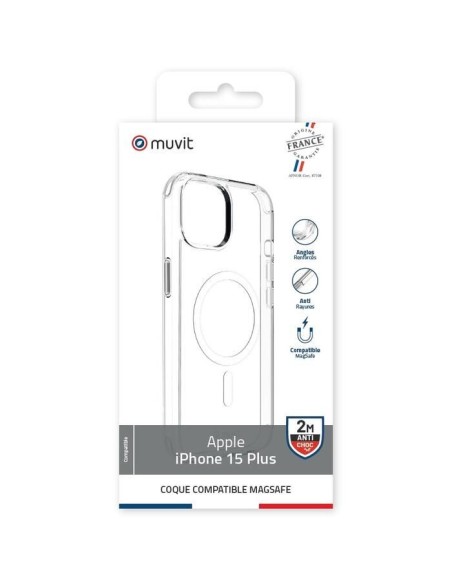 COQUE TRANSPARENTE MAGSAFE 2M IPHONE 15 PLUS