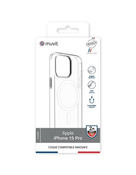 COQUE TRANSPARENTE MAGSAFE 2M IPHONE 15 PRO
