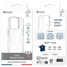 COQUE TRANSPARENTE MAGSAFE 2M IPHONE 16 PRO 2