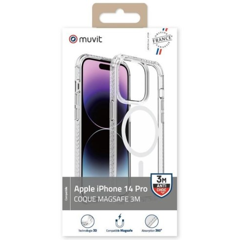 COQUE TRANSPARENTE MAGSAFE 3M IPHONE 14 PRO