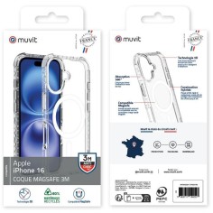 COQUE TRANSPARENTE MAGSAFE 3M IPHONE 16 2