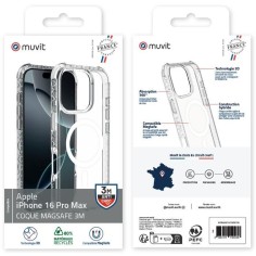 COQUE TRANSPARENTE MAGSAFE 3M IPHONE 16 PRO MAX 2