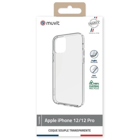 COQUE TRANSPARENTE RECYCLEE IPHONE 12/12 PRO
