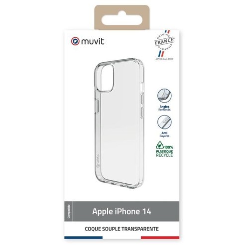 COQUE TRANSPARENTE RECYCLEE IPHONE 14