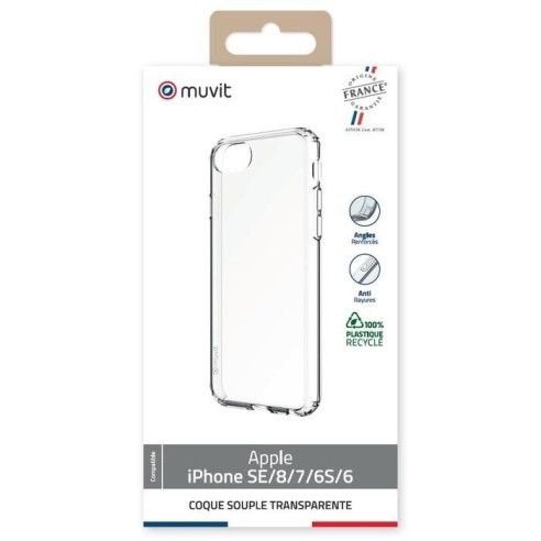 COQUE TRANSPARENTE RECYCLEE IPHONE SE/8/7/6S/6
