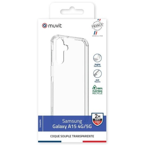 COQUE TRANSPARENTE RECYCLEE SAMSUNG GALAXY A15 4G/5G