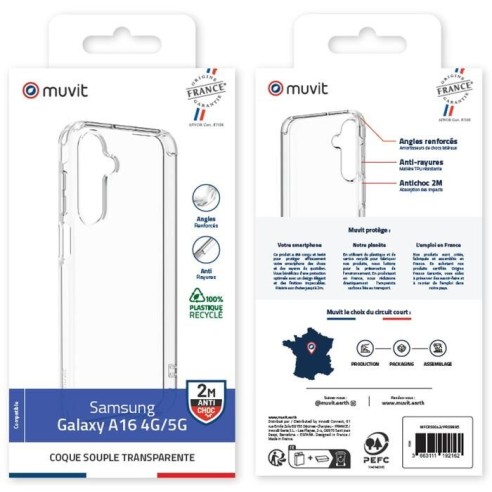 COQUE TRANSPARENTE RECYCLEE SAMSUNG GALAXY A16 4G/5G