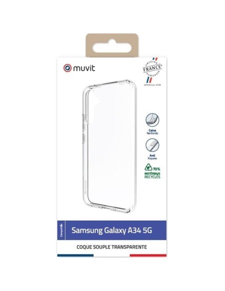COQUE TRANSPARENTE RECYCLEE SAMSUNG GALAXY A34 5G