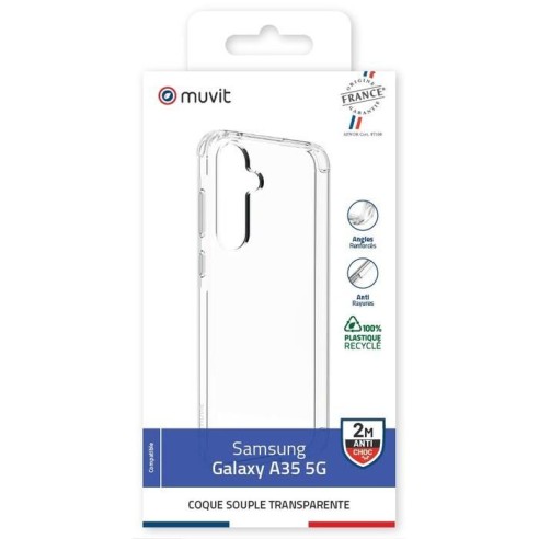 COQUE TRANSPARENTE RECYCLEE SAMSUNG GALAXY A35 5G