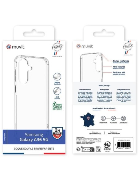 COQUE TRANSPARENTE RECYCLEE SAMSUNG GALAXY A36 5G