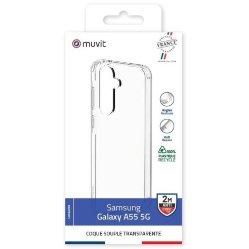 COQUE TRANSPARENTE RECYCLEE SAMSUNG GALAXY A55 5G