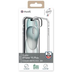 COQUE TRANSPARENTE RENFORCEE 3M IPHONE 15 PLUS 2