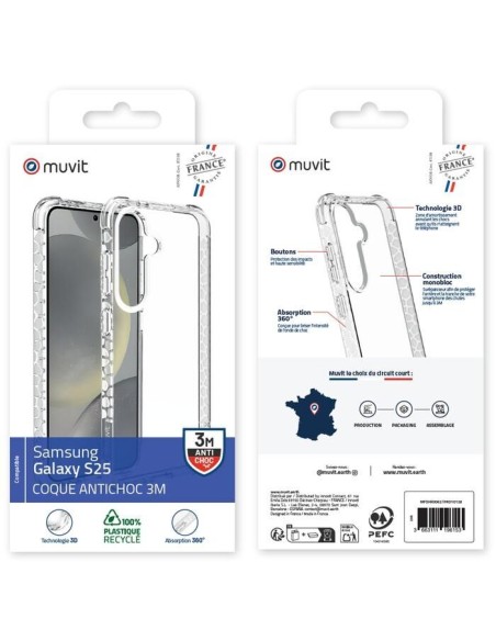 COQUE TRANSPARENTE RENFORCEE 3M SAMSUNG GALAXY S25