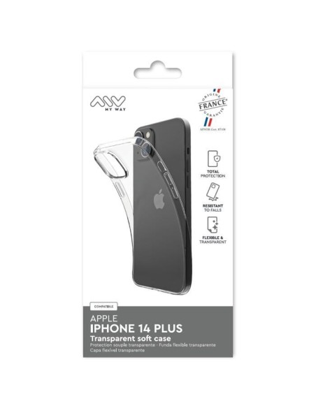 MYWAY FRANCE COQUE SOUPLE TRANSPARENTE IPHONE 14 PLUS