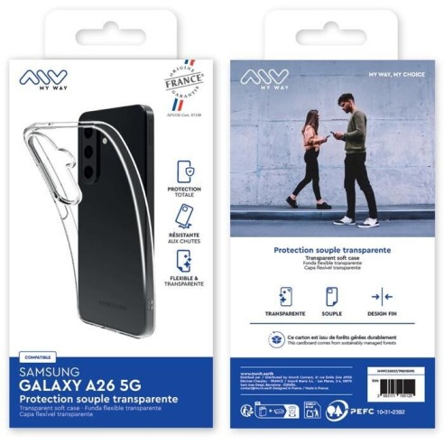 MYWAY FRANCE COQUE SOUPLE TRANSPARENTE SAMSUNG GALAXY A26 5G