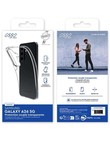 MYWAY FRANCE COQUE SOUPLE TRANSPARENTE SAMSUNG GALAXY A26 5G